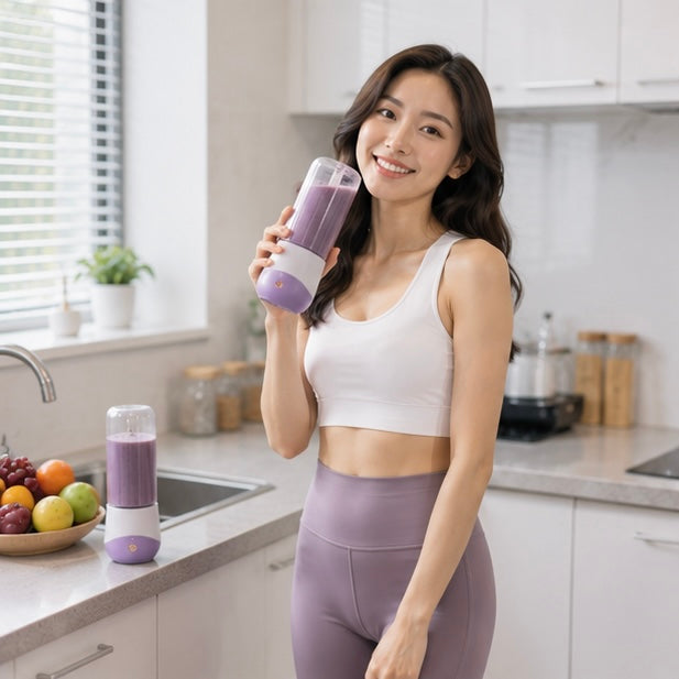 Portable USB Blender Cup – 500ml Rechargeable Juicer Bottle for Fresh Smoothies, Juice and Shakes at Home or Travel