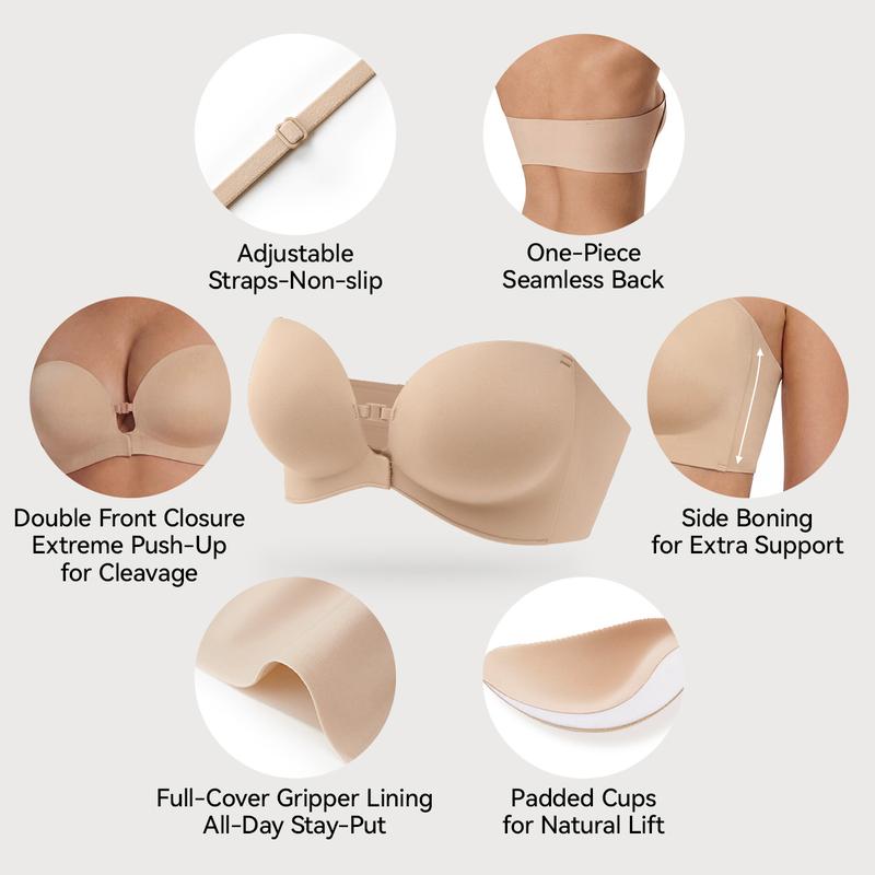 Esavero™ Seamless Comfort Push-Up Bra