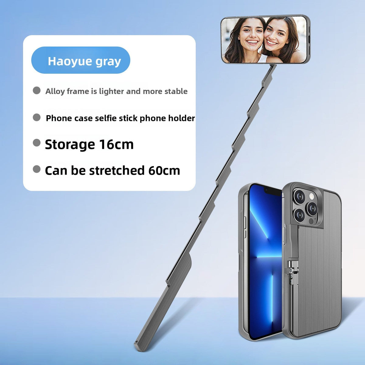 Bluetooth Selfie Stick Phone Case