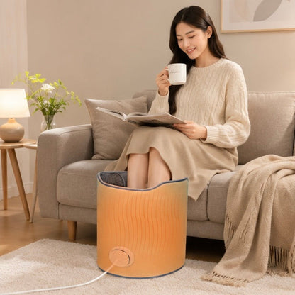 Adjustable Under Desk Electric Foot Heater - Leg Warmer with Thermostat Control for Home and Office Comfort