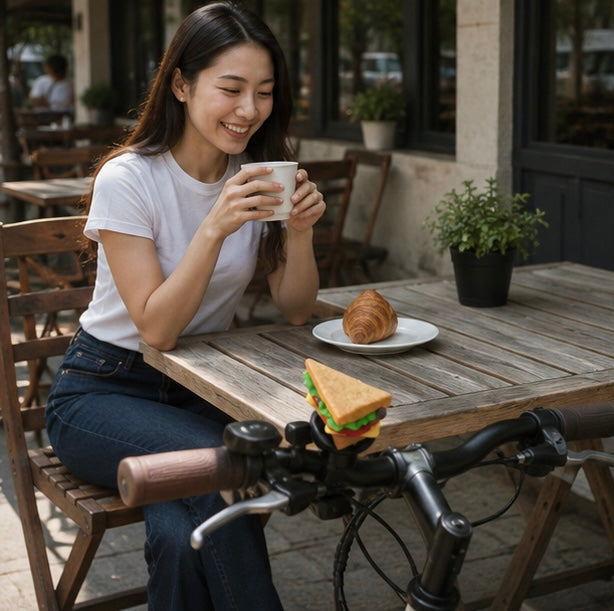 Cartoon Bicycle Bell – Loud Kids Bike Bell with Fun Hamburger Design for Scooters and Children's Bicycles