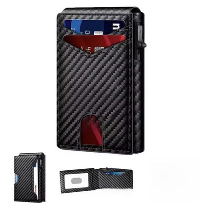 VaultGuard™ Leather RFID Pop-Up Wallet