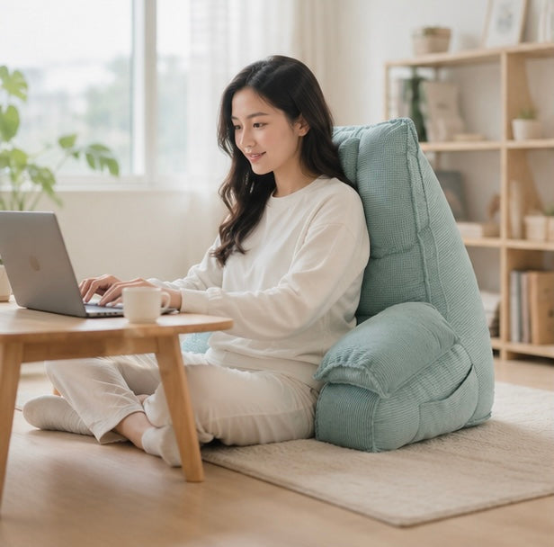 Pregnancy Backrest Pillow – Comfortable Lumbar Support Cushion for Reading, Nursing, Relaxation and Everyday Back Comfort