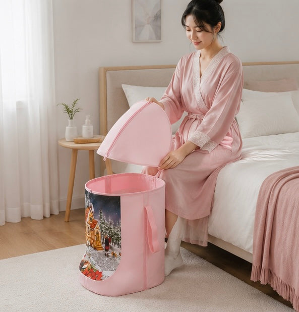 Portable Foot Soaking Basin - Foldable Calf Insulation Bath Bucket for Home Spa and Relaxation Therapy