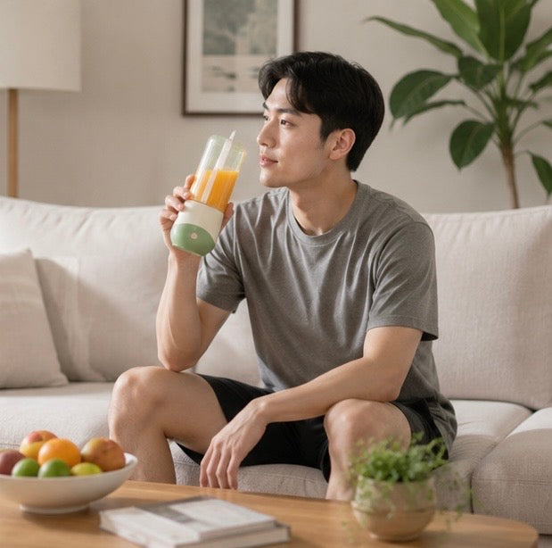 Portable USB Blender Cup – 500ml Rechargeable Juicer Bottle for Fresh Smoothies, Juice and Shakes at Home or Travel