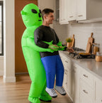 Inflatable Alien Costume for Kids - Funny Green Monster Cosplay Outfit for Halloween Parties and School Events
