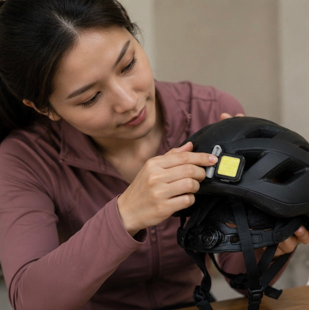 Rechargeable Bicycle Lights – Compact LED Front and Rear Bike Light Set for Night Riding and Outdoor Adventures