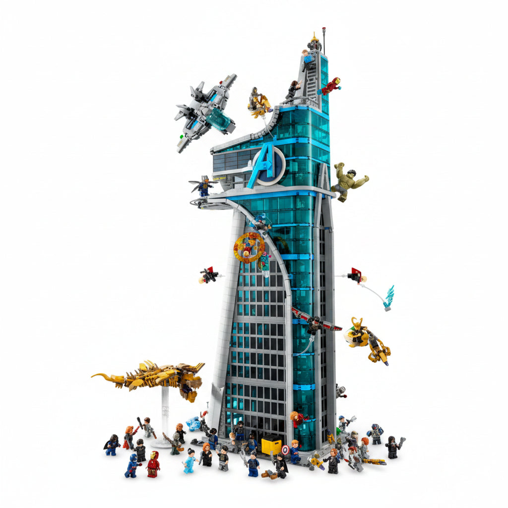 Hero Tower Building Blocks Set-5201 Piece Collectible Construction Model for Creative Building Home Decor and Display