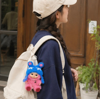 Wakuku Plush Doll Keychain - Kawaii Vinyl Toy Backpack Pendant Accessory for Collectors, Gifts and Cute Everyday Decoration
