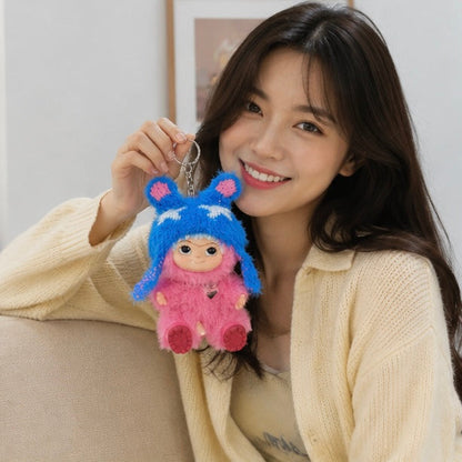 Wakuku Plush Doll Keychain - Kawaii Vinyl Toy Backpack Pendant Accessory for Collectors, Gifts and Cute Everyday Decoration
