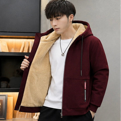 Men's Full Zip Fleece Hoodie - Casual Winter Jacket for Streetwear, Sports and Everyday Comfort