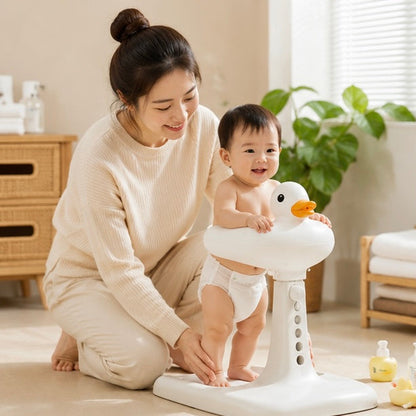 Duck Shaped Baby Bath Support – Non Slip Toddler Shower Helper Rack for Safe Comfortable Bath Time Assistance