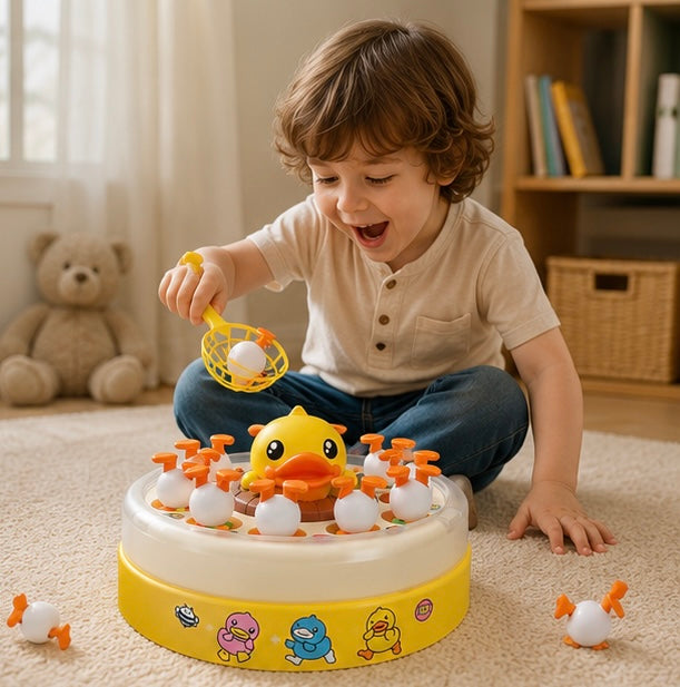 Bounce and Catch Duck Game - Interactive Family Party Toy for Hand Eye Coordination and Active Play