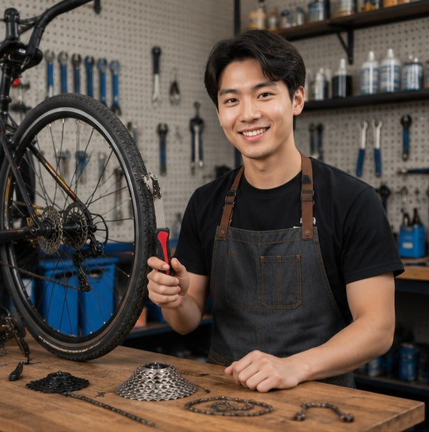 Bicycle Chain Whip Tool Kit – Freewheel Cassette Remover for 8–11 Speed MTB and Road Bike Installation and Maintenance