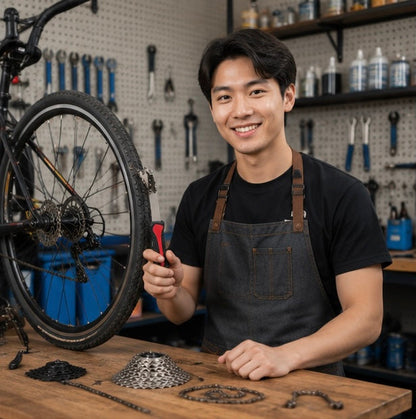 Bicycle Chain Whip Tool Kit – Freewheel Cassette Remover for 8–11 Speed MTB and Road Bike Installation and Maintenance
