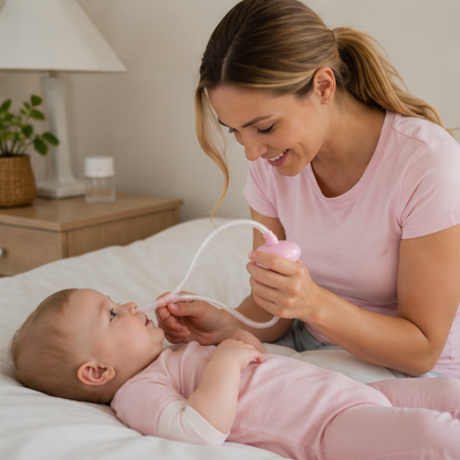 Baby Nasal Aspirator Cleaner-Gentle Nose Suction Device for Infant Congestion Relief and Daily Hygiene Care
