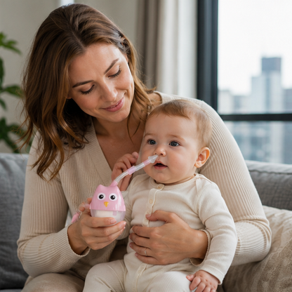Baby Nasal Aspirator Cleaner-Gentle Nose Suction Device for Infant Congestion Relief and Daily Hygiene Care