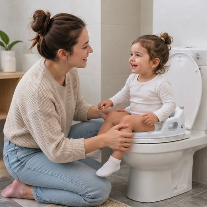 Portable Toddler Toilet Seat - Crown Design Potty Training Cushion for Safe Travel and Comfortable Toilet Learning