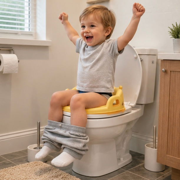Portable Toddler Toilet Seat - Crown Design Potty Training Cushion for Safe Travel and Comfortable Toilet Learning