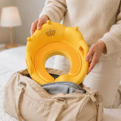 Portable Toddler Toilet Seat - Crown Design Potty Training Cushion for Safe Travel and Comfortable Toilet Learning