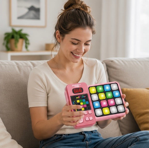 Palm Puzzle Challenge Game - Fast Push Logic Thinking Fidget Toy for Kids Educational Entertainment and Stress Relief