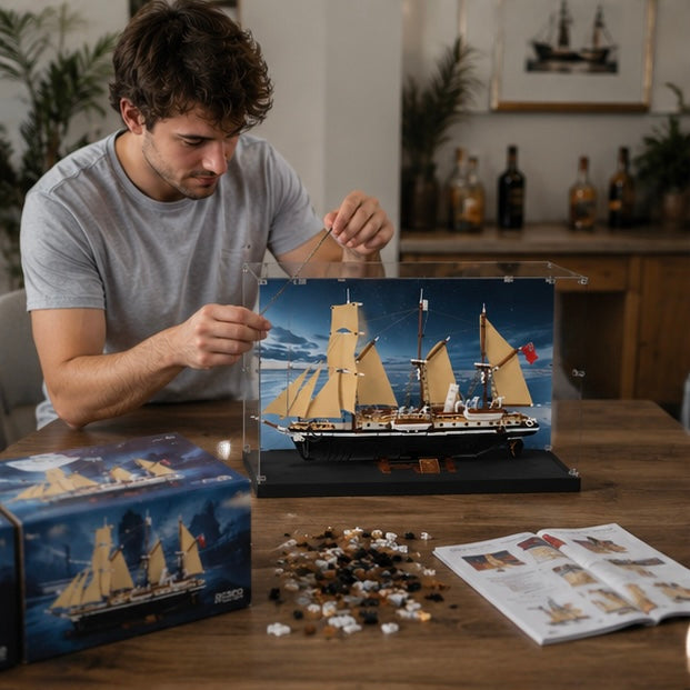 Endurance Explorer Ship Building Blocks - DIY Construction Model Toy for Creative Play and Display Collections
