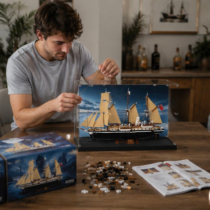 Endurance Explorer Ship Building Blocks - DIY Construction Model Toy for Creative Play and Display Collections
