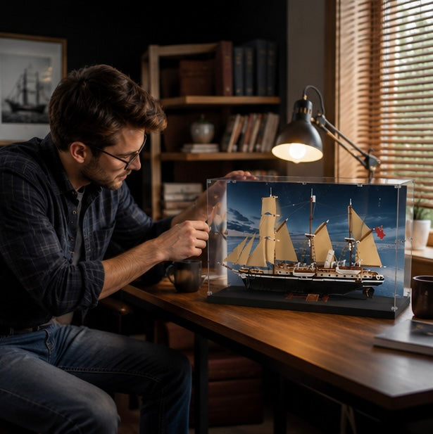Endurance Explorer Ship Building Blocks - DIY Construction Model Toy for Creative Play and Display Collections
