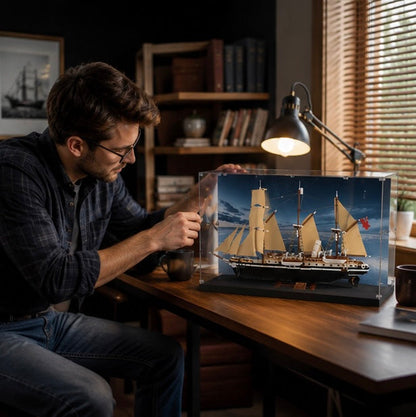 Endurance Explorer Ship Building Blocks - DIY Construction Model Toy for Creative Play and Display Collections