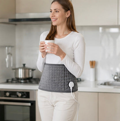 Multifunction Electric Heating Pad Belt - Thermal Wrap for Waist, Back, Abdomen and Pain Relief Support