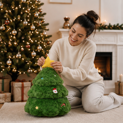 Christmas Plush Toy Collection – Santa Claus, Reindeer and Christmas Tree Stuffed Dolls for Holiday Decor and Kids Gifts