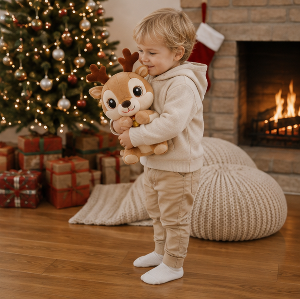 Christmas Plush Toy Collection – Santa Claus, Reindeer and Christmas Tree Stuffed Dolls for Holiday Decor and Kids Gifts