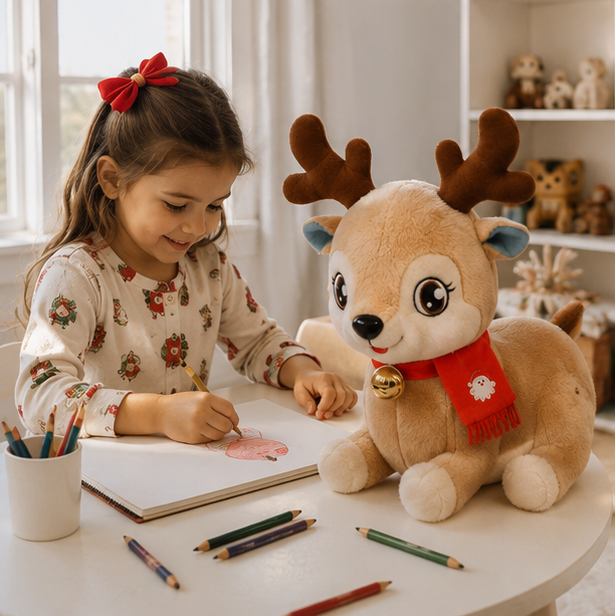 Christmas Plush Toy Collection – Santa Claus, Reindeer and Christmas Tree Stuffed Dolls for Holiday Decor and Kids Gifts