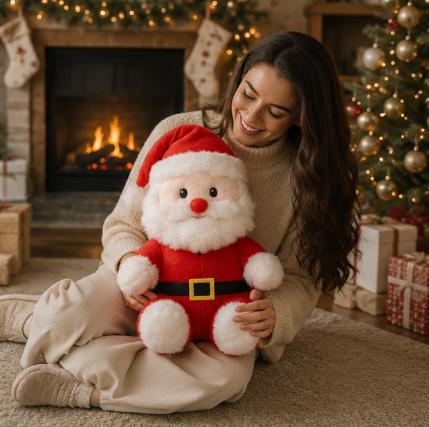 Christmas Plush Toy Collection – Santa Claus, Reindeer and Christmas Tree Stuffed Dolls for Holiday Decor and Kids Gifts