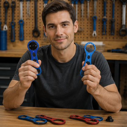 Bike Front Fork Wrench – Ultralight Aluminum Repair Tool for Suntour and RST Suspension Fork Maintenance