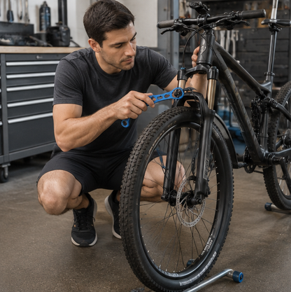 Bike Front Fork Wrench – Ultralight Aluminum Repair Tool for Suntour and RST Suspension Fork Maintenance