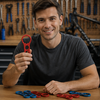 Bike Front Fork Wrench – Ultralight Aluminum Repair Tool for Suntour and RST Suspension Fork Maintenance