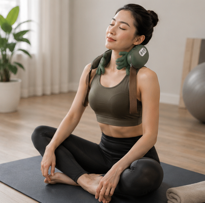 Wireless Neck Massager – 4D Real Hand Kneading Massage Device for Neck, Back Pain Relief and Muscle Relaxation