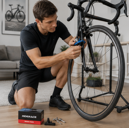 Road Bike Brake Pads – Lightweight Aluminum Alloy C Brake Shoes with Durable Rubber for Reliable Cycling Performance
