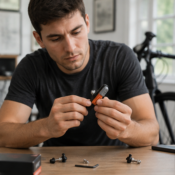 Road Bike Brake Pads – Lightweight Aluminum Alloy C Brake Shoes with Durable Rubber for Reliable Cycling Performance