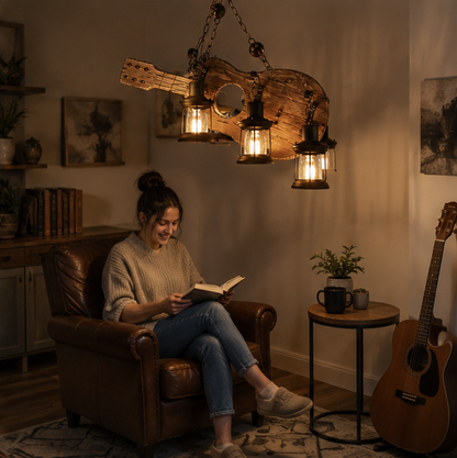 Vintage Wooden Pendant Lamp – Retro LED Hanging Chandelier for Farmhouse Kitchens, Bars, Restaurants and Loft Interior Lighting