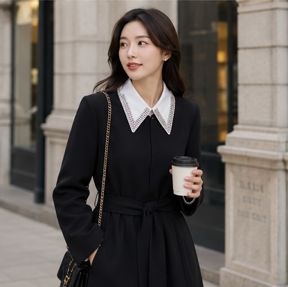 Removable Pearl Fake Collar - Elegant Detachable Shirt Collar Accessory for Fashion Layering and Style Enhancement