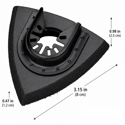 Oscillating Tool Sanding Pad Set-Quick Release Triangular Grinding Accessory for Precision Sanding and Surface Finishing