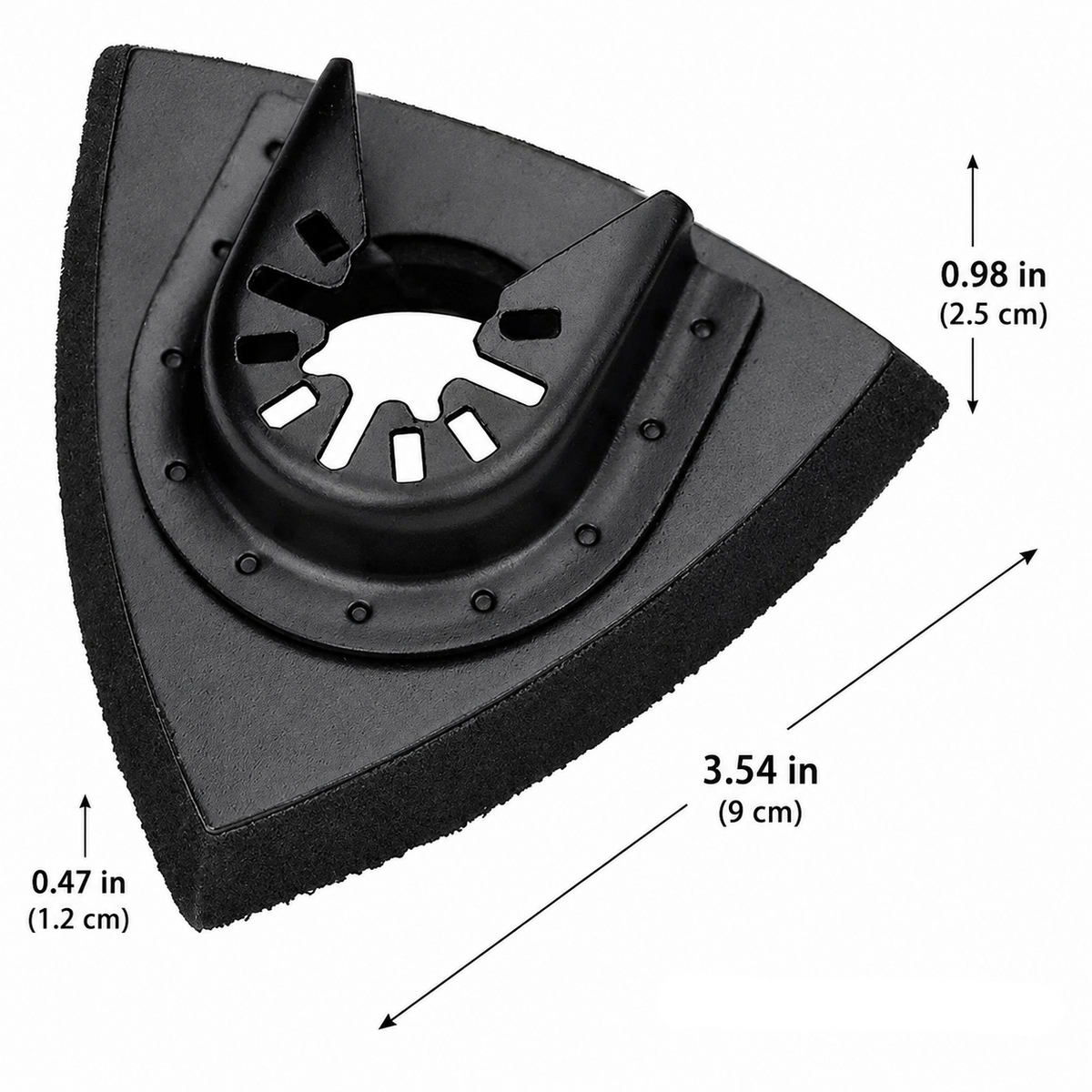 Oscillating Tool Sanding Pad Set-Quick Release Triangular Grinding Accessory for Precision Sanding and Surface Finishing
