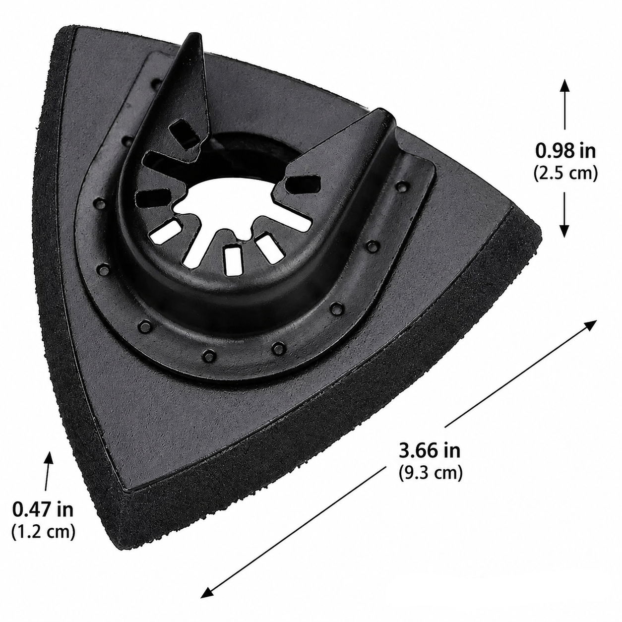 Oscillating Tool Sanding Pad Set-Quick Release Triangular Grinding Accessory for Precision Sanding and Surface Finishing