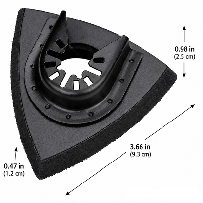 Oscillating Tool Sanding Pad Set-Quick Release Triangular Grinding Accessory for Precision Sanding and Surface Finishing