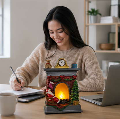 Christmas LED Resin Ornament-Glowing Santa Snowman Night Light Decoration for Holiday Displays and Festive Gifts