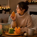 Christmas Scented Candle Gift Set – Soy Wax Holiday Aromatherapy Candles with Festive Designs