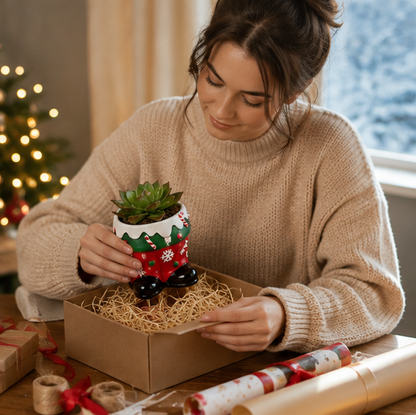 Christmas Silicone Epoxy Mold Set – DIY Candle Cup, Flower Pot and Resin Craft Mold for Holiday Handmade Decorations