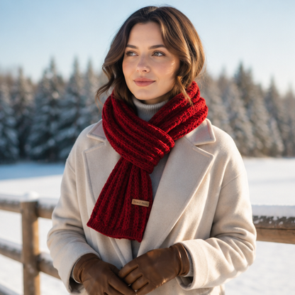 Chunky Knit Winter Scarf – Thick Cable Knit Wrap for Men and Women with Cozy Warmth and Stylish Cold Weather Protection